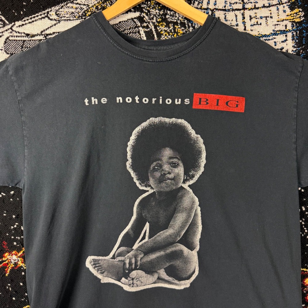 The Notorious BIG Ready to Die Graphic T-Shirt Faded Black Hip Hop Rap Tee